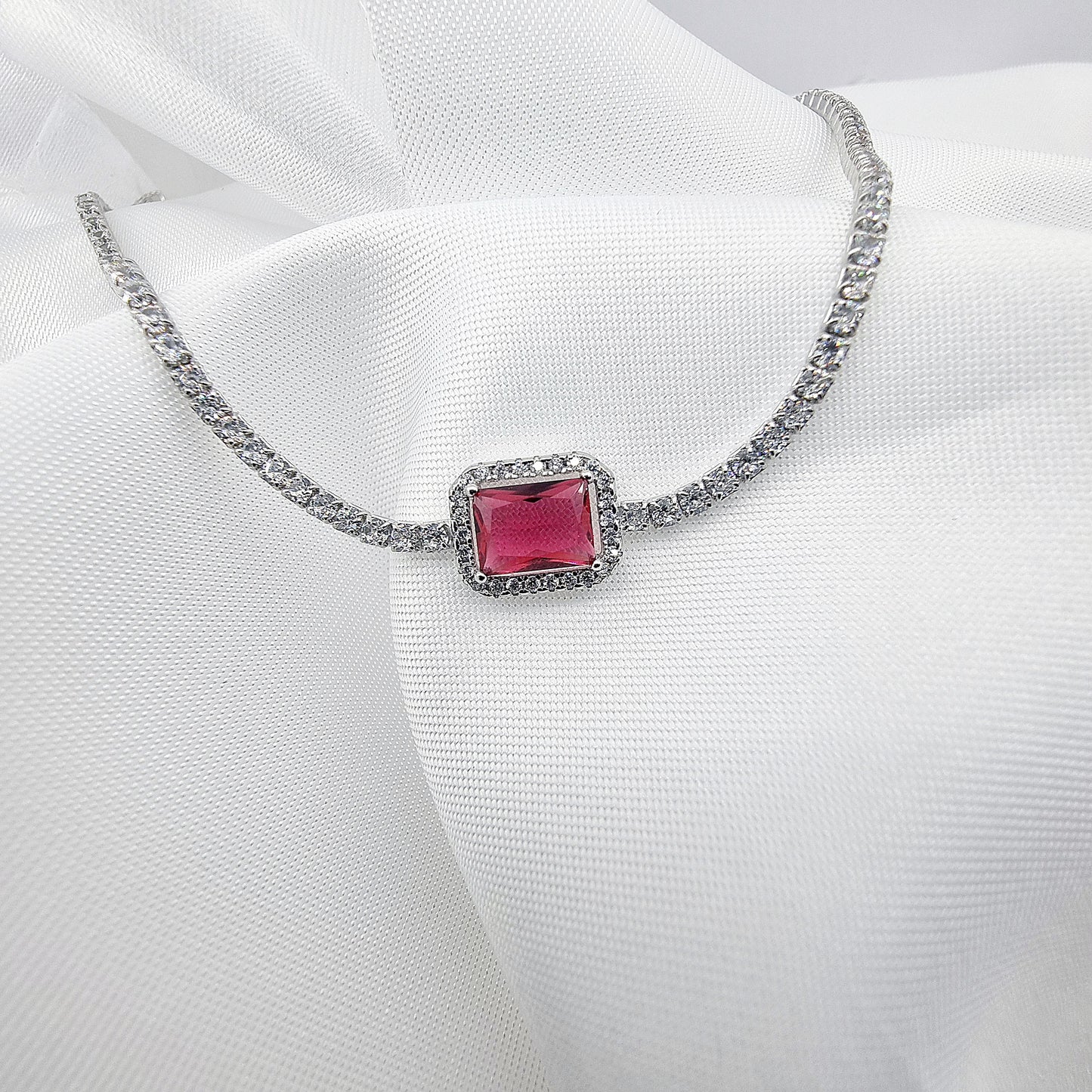 Collana Fenix 925 Rettangolo