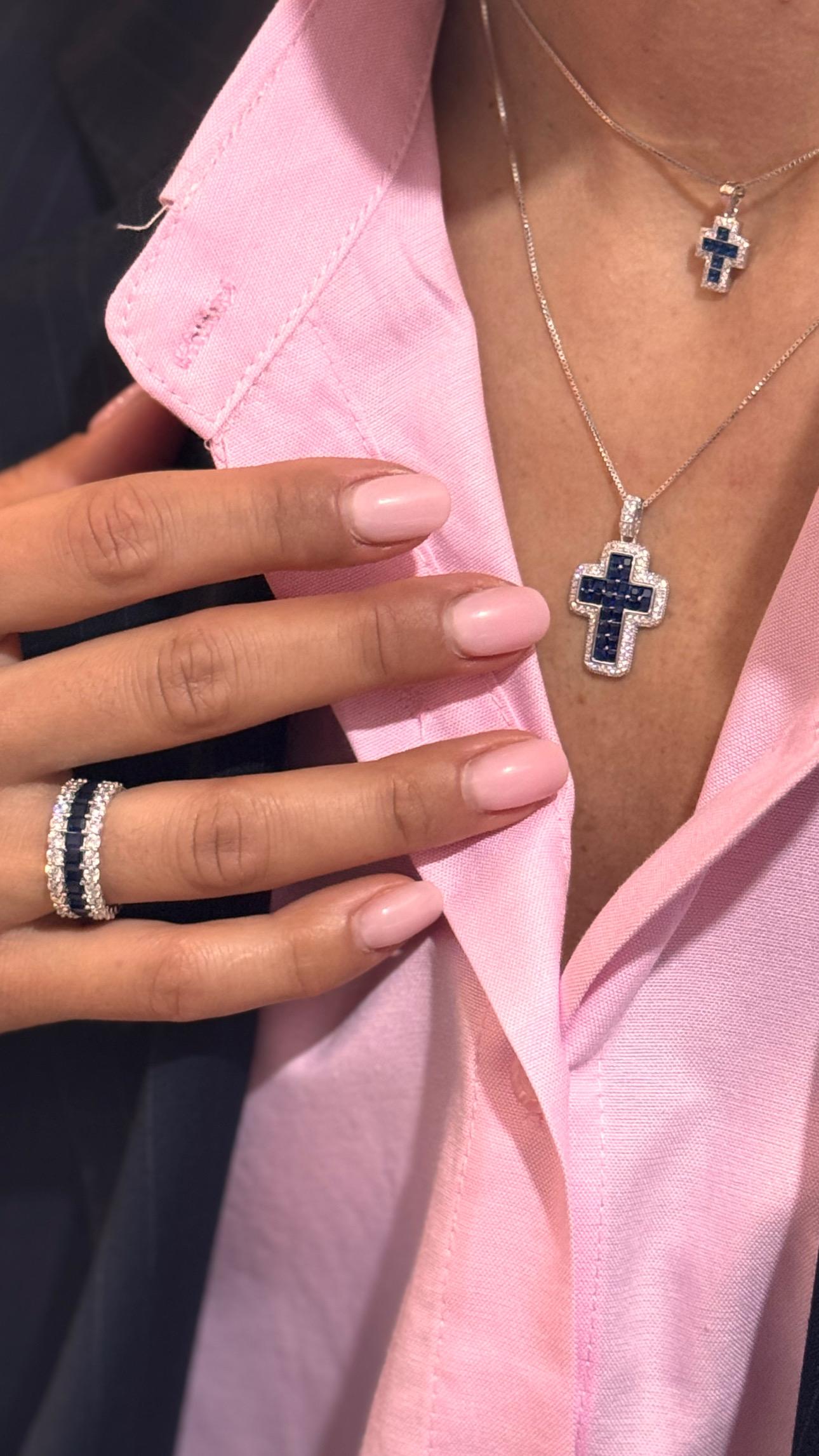 Croce argento princess